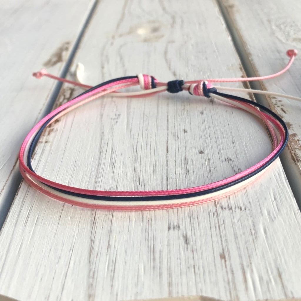 Surfside Tropical String Anklet Bracelet - Fanfarria Handmade Jewelry