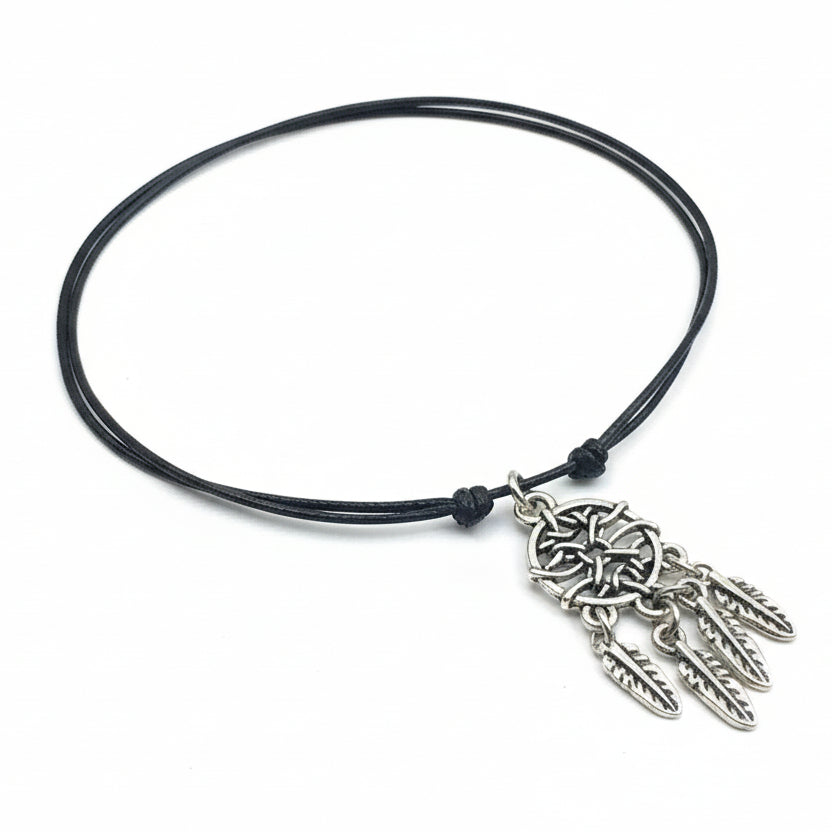 Dreamcatcher Anklet Bracelet - Fanfarria Handmade Jewelry