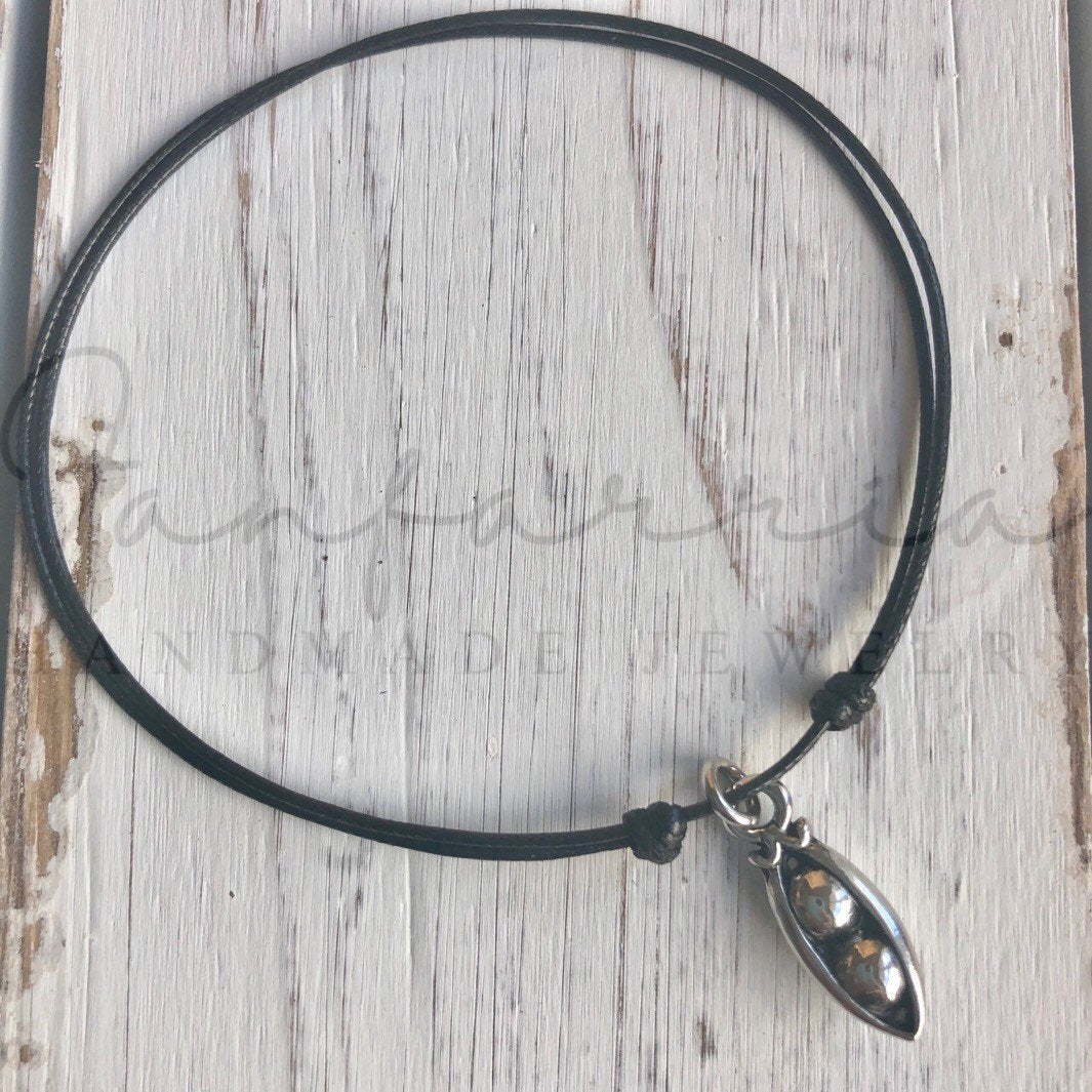 Two Peas in a Pod Anklet - Fanfarria Handmade Jewelry