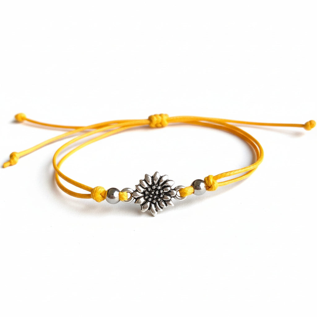 Sunflower Bracelet Anklet - Fanfarria Handmade Jewelry