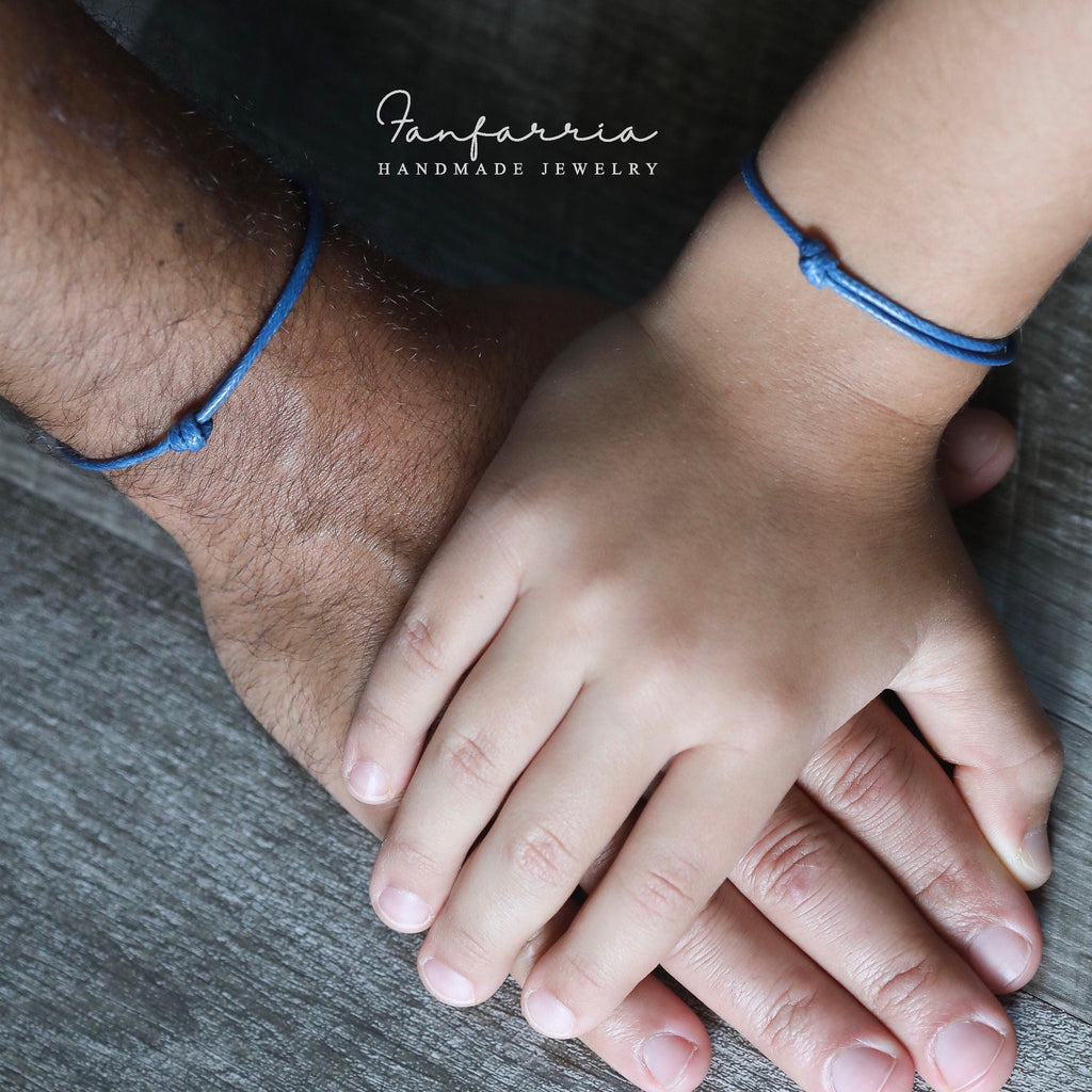 Collins, Sea Blue Dad and Son bracelets