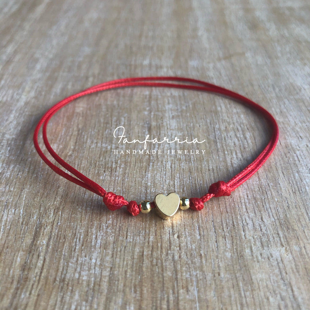Gold Heart Anklet Adjustable More Colors to Choose WA001936