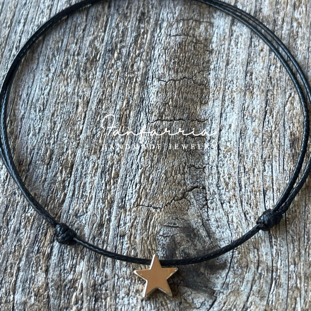 Gold Star Anklet Adjustable More Colors to Choose
