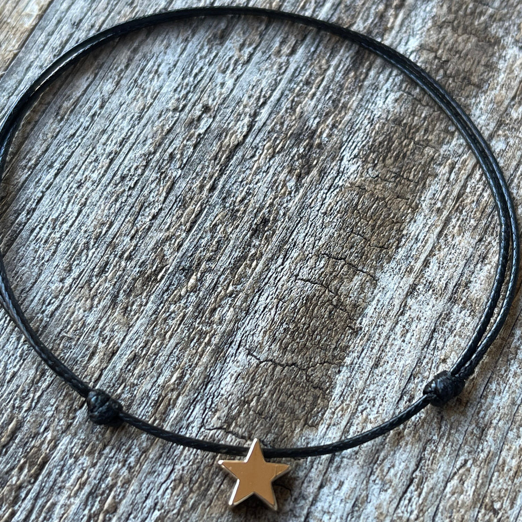 Gold Star Anklet Adjustable More Colors to Choose
