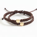 Mommy and me bracelets, Brown, Mom and Daughter bracelets, Heart bracelets, Waterproof Matching Bracelets
