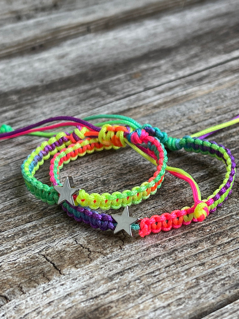 Colorful Star Mommy and Me Matching Bracelets