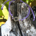 Sunflower Purple Bracelet Anklet Waterproof