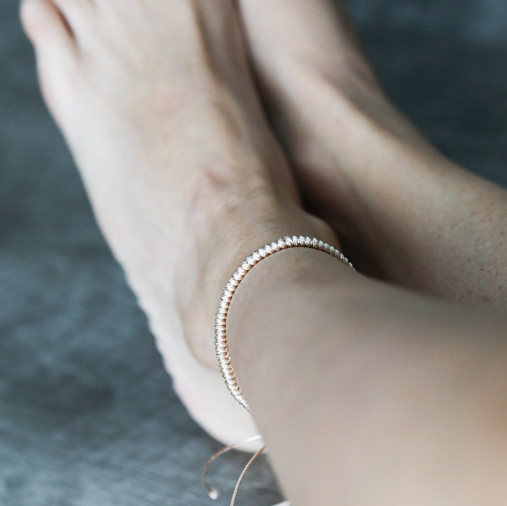 Waterside Braided Bracelet Gold Adjustable Waterproof Vegan