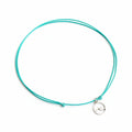 Surf wave turquoise choker necklace adjustable waterproof boho beach handmade