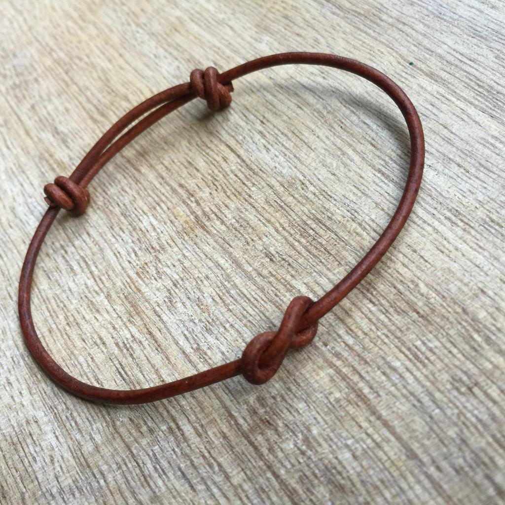 Lovers Key Simple Leather Couples Bracelets - Fanfarria Handmade Jewelry
