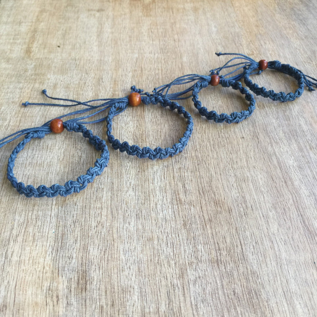 Shell Key Family Blue Bracelets - Fanfarria Handmade Jewelry