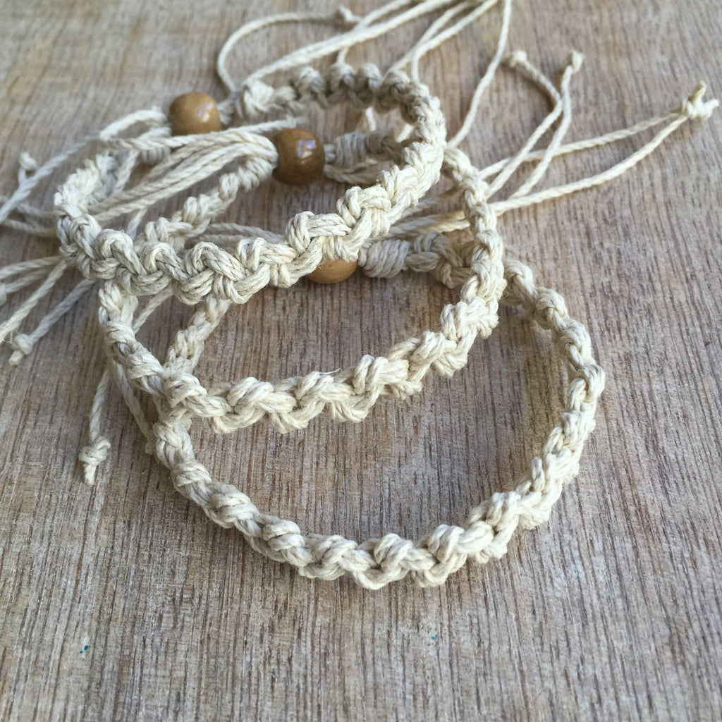 Sister Bracelets Natural Hemp Bracelets - Fanfarria Handmade Jewelry