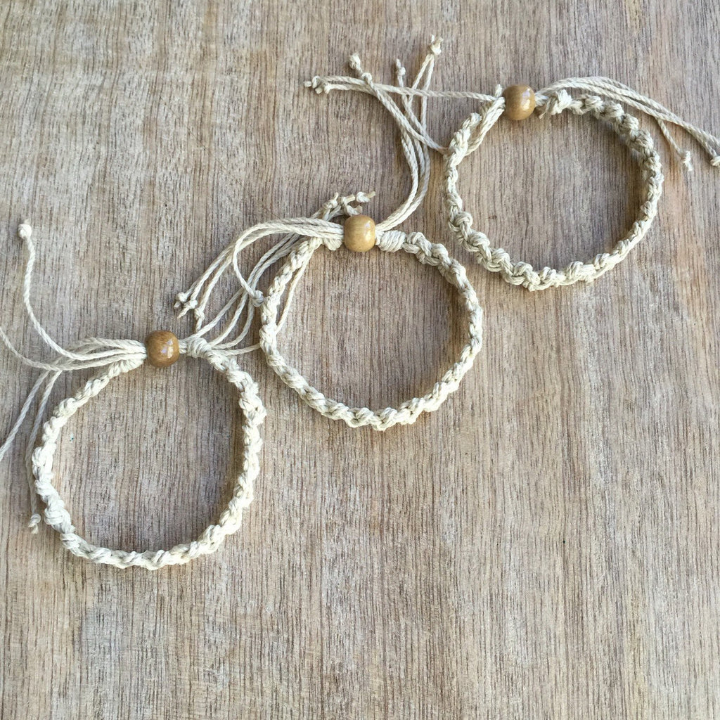 Sister Bracelets Natural Hemp Bracelets - Fanfarria Handmade Jewelry