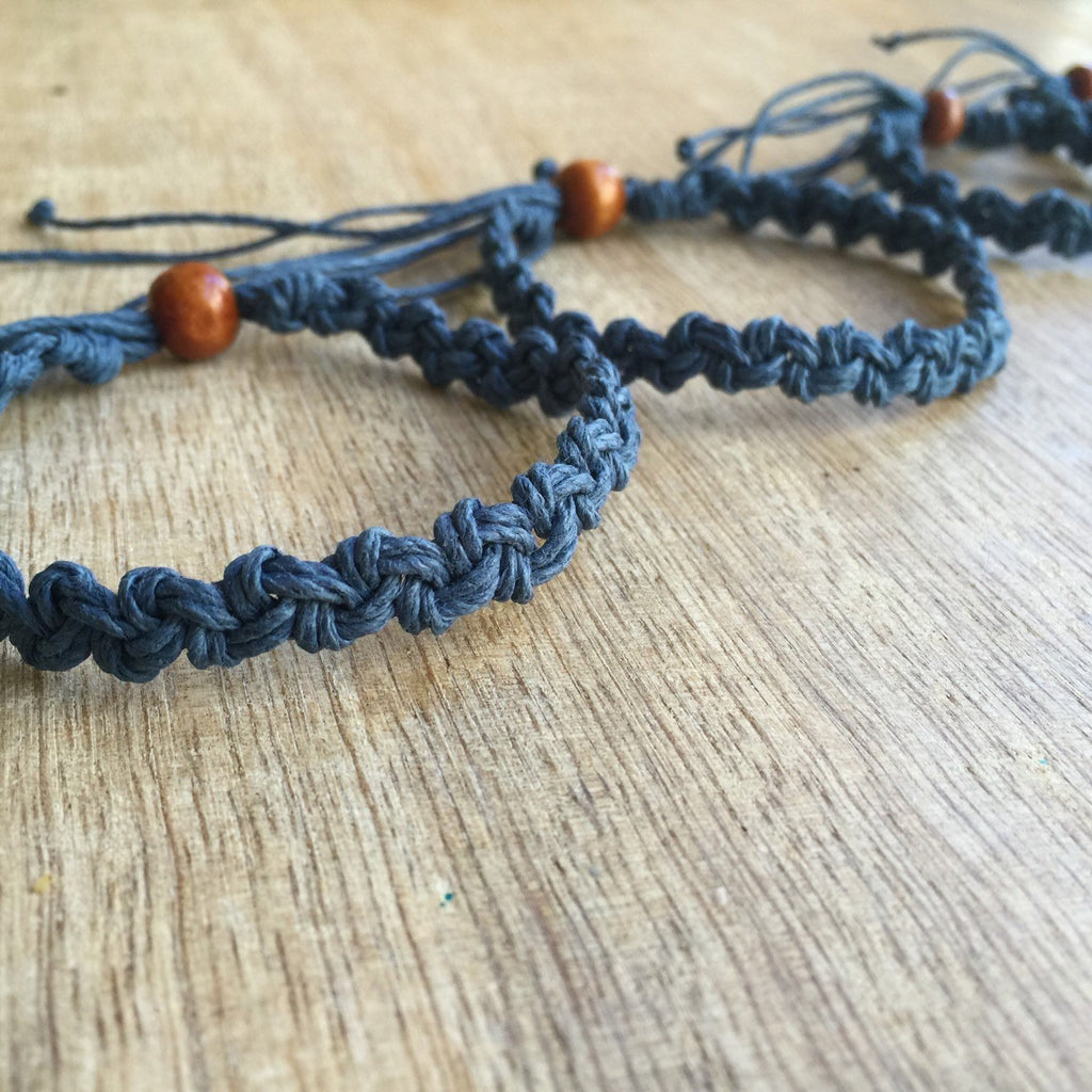 Shell Key Family Blue Bracelets - Fanfarria Handmade Jewelry