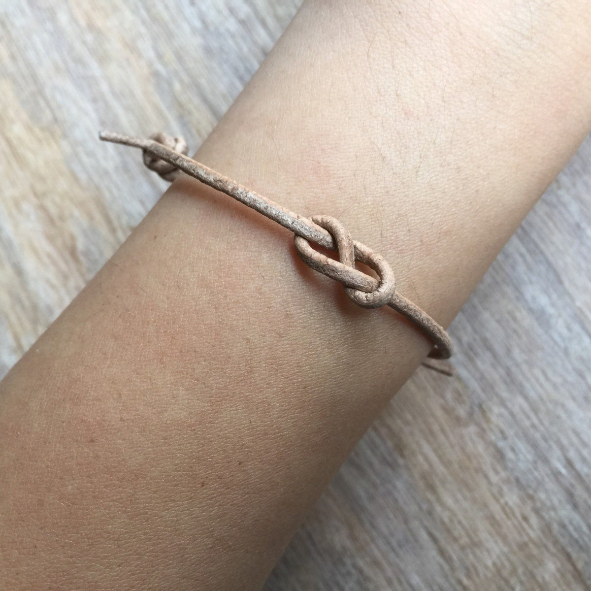 Natural Simple Bracelet, Couples Bracelets, Leather His and hers Bracelets, Minimalist, Set of 2  LC001142 - Fanfarria Handmade Jewelry