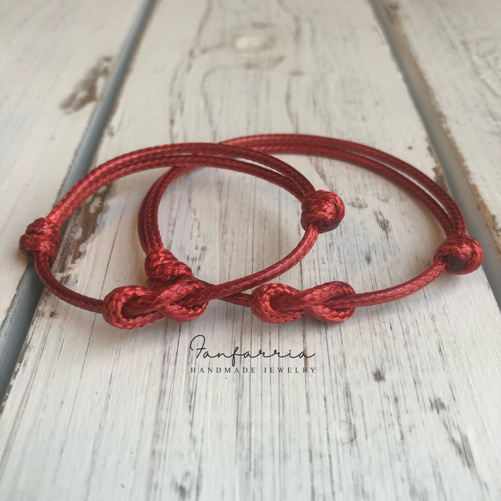 Lovers Key Red Mommy and Me Family Bracelets
