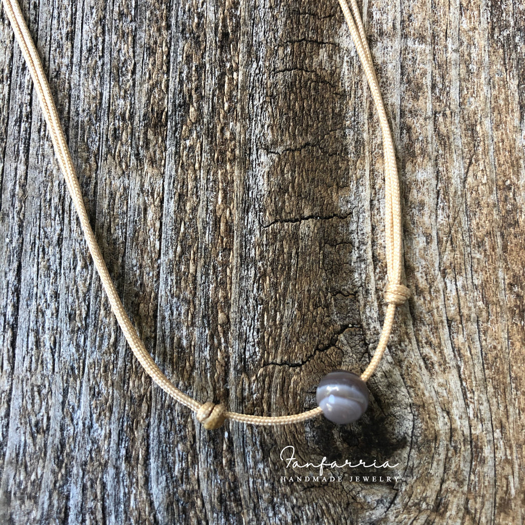 Botswana Agate Gemstone Bead Choker